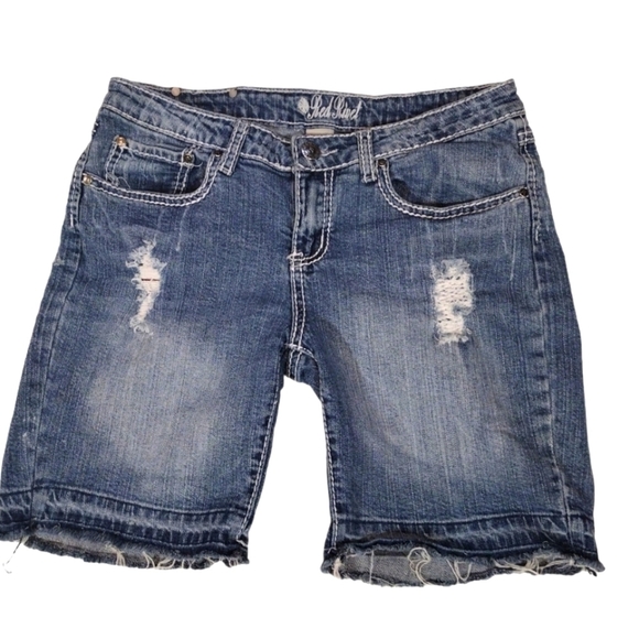 Red Rivet Shorts - Picture 3 of 7